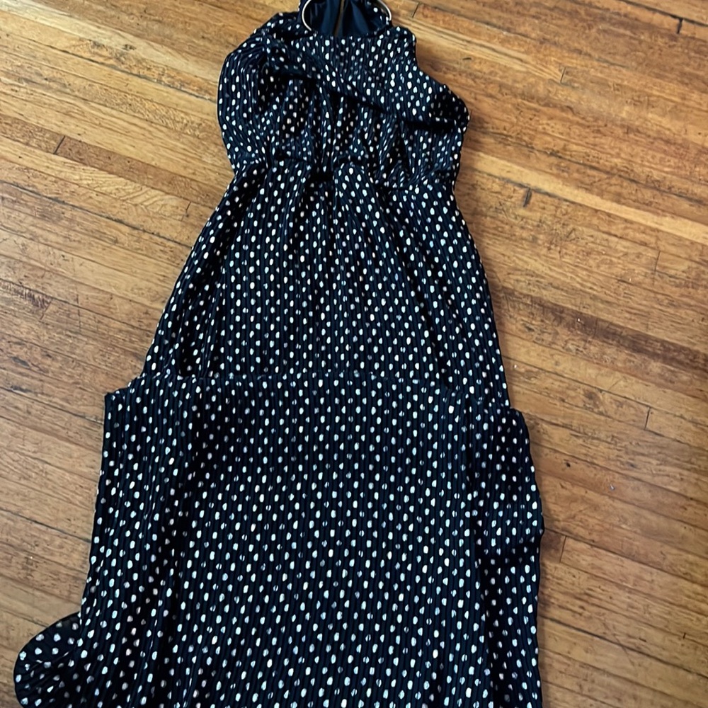 Black and gold evening dress size 16